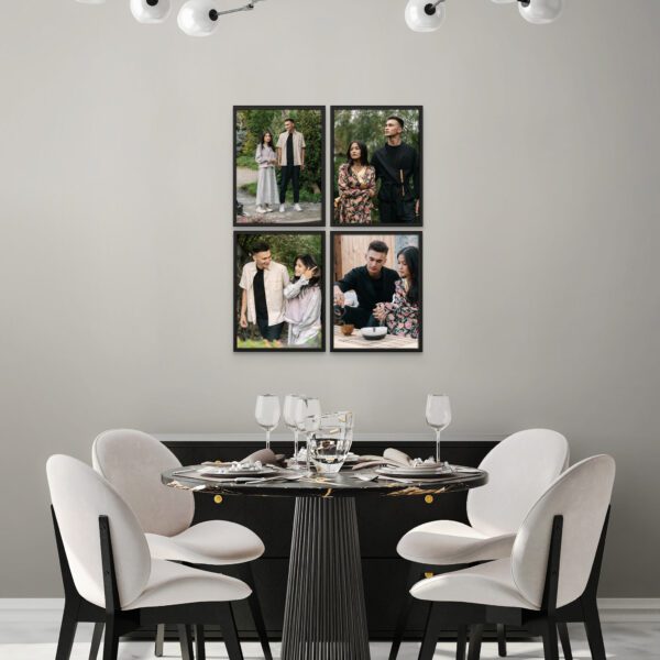 4 Photo Tiles - Customisable Wall Gallery