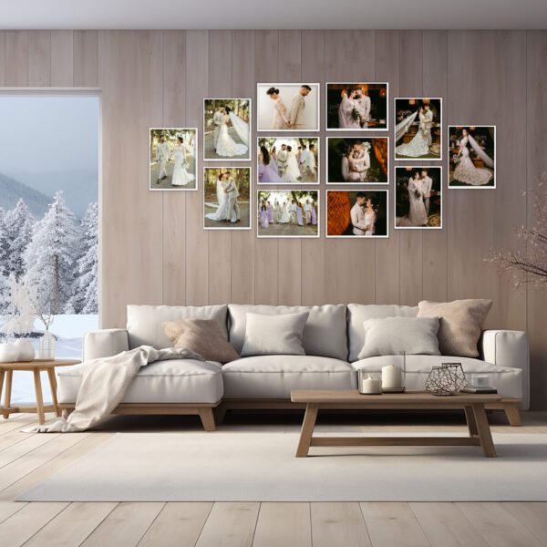 12 Photo Tiles - Customisable Wall Gallery