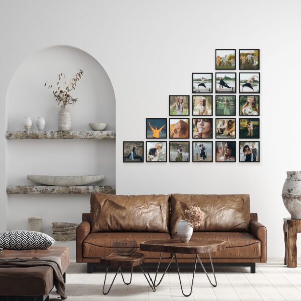 20 Photo Tiles - Customisable Wall Gallery
